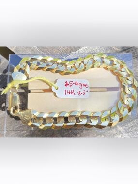 💥💥20% off today only💥💥14K Gold Cuban Link Bracelet🏀⚾️